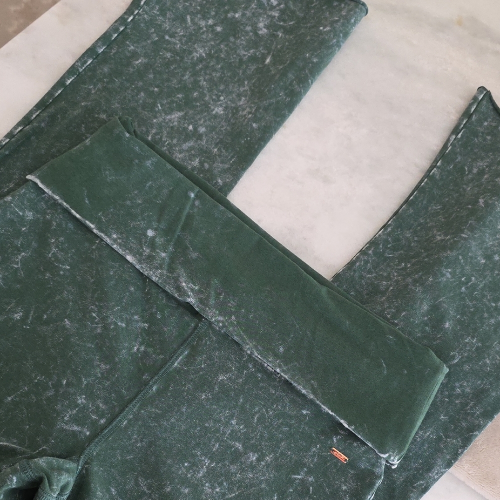 Pinko Teal Acid Wash Pants - Picture 3 of 10